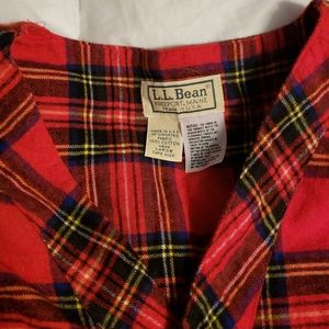 L.L. Bean Vintage full length flannel sleep shirt